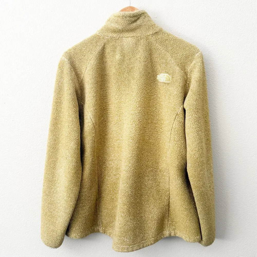 THE NORTH FACE | Osito Fleece‎ Full Zip Jacket Mustard Yellow Fuzzy | XL